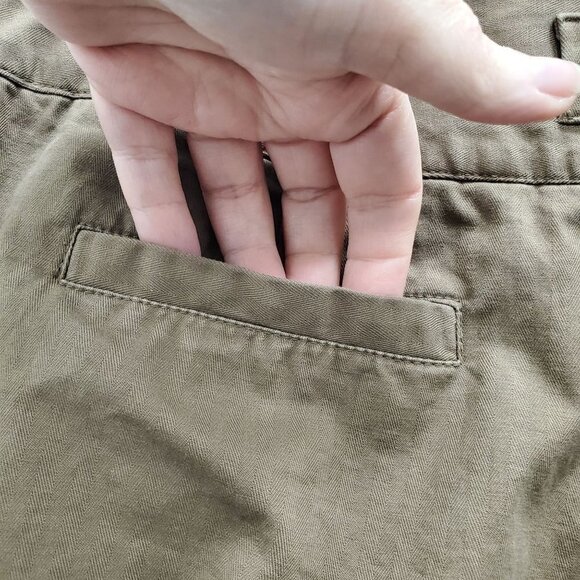 BCBGeneration Women's Brown‎ Pinstripe High Waist Sailor Flare Leg Pants Size 25 - Picture 6 of 7